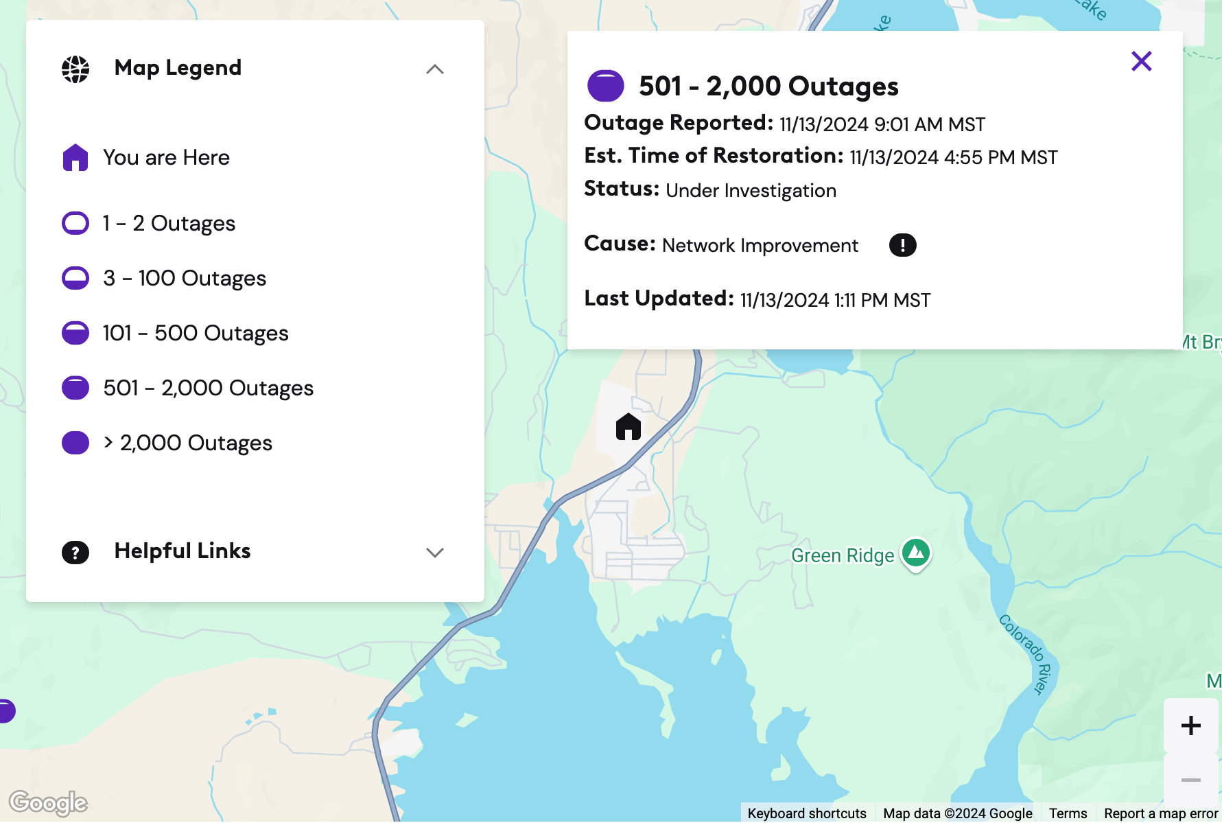 outage disrupts Grand County residents
